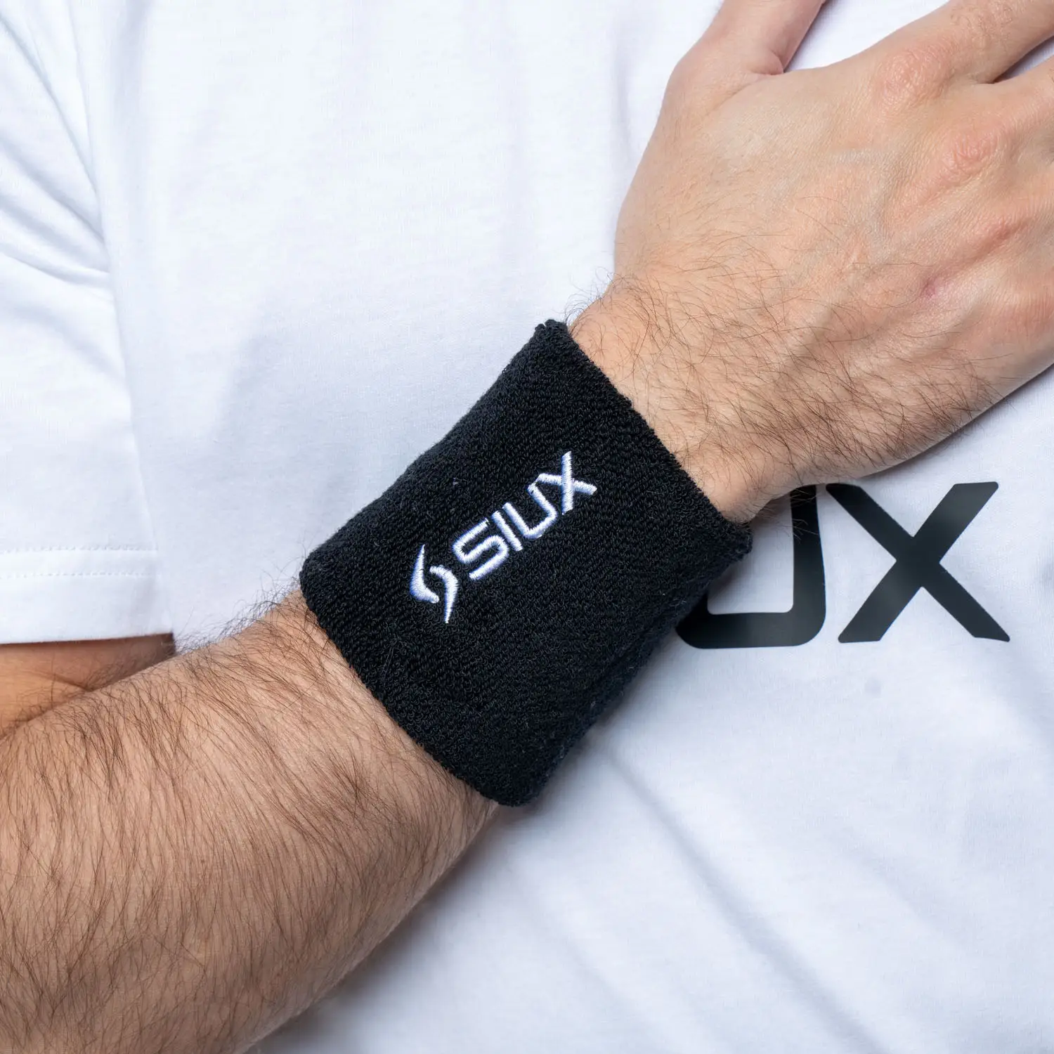 SIUX PACK 2 SHORT BLACK WRISTBANDS BASIC 26
