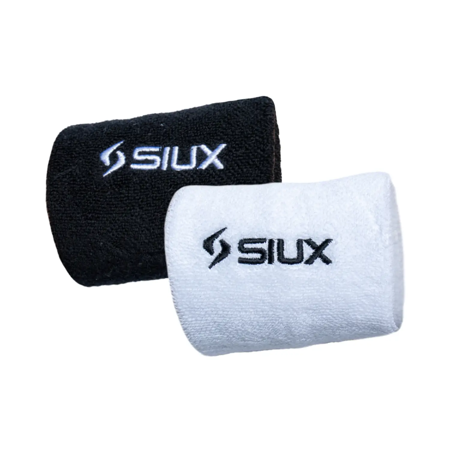 SIUX PACK 2 SHORT WHITE/BLACK WRISTBANDS BASIC 26
